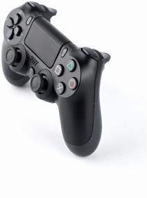 img 1 attached to 🎮 Enhanced PS4 Wireless Bluetooth Gamepad Controller for iOS, Android, PS4 & PC - Sleek Black Edition