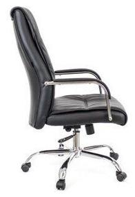 img 1 attached to 💺 Everprof Bond TM Executive Computer Chair - Faux Leather Upholstery in Black
