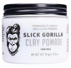 img 1 attached to 💇 Slick Gorilla Clay Pomade - 70g, Strong Hold Hair Styling Clay