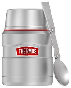 img 1 attached to Термос для еды и напитков THERMOS ORIGINAL 0,47 л. SK3000 RSMS цвет никеливый, сталь 18/8