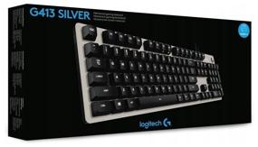 img 1 attached to Gaming Keyboard Logitech G G413 Silver USB Romer-G, Black