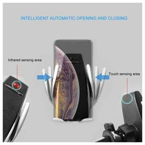 img 1 attached to 📱 Smart Sensor S5 Wireless Car Phone Holder with Wireless Charging - Silver