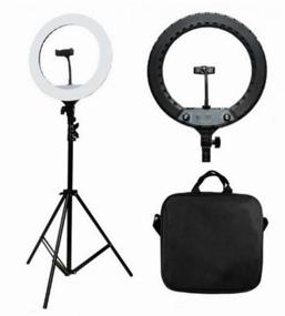 img 1 attached to 54 cm LED Soft Ring Light Light RL-21 Ring Selfie Lamp with Remote Control, Carrying Bag and Tripod