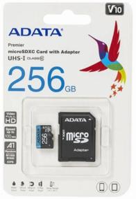 img 1 attached to Карта памяти ADATA microSDXC 256 ГБ Class 10, V10, A1, UHS-I, R/W 100/25 МБ/с, адаптер на SD