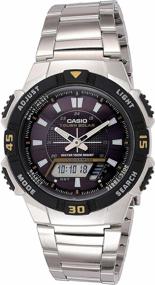 img 1 attached to CASIO AQ-S800WD-1E quartz watch, alarm clock, stopwatch, countdown timer, waterproof, power reserve indicator, hand illumination, display illumination