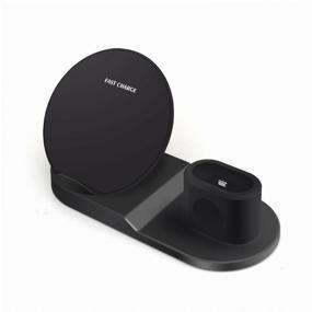 img 1 attached to Wireless Charging Station / Wireless Charging / Fast Charge 3-in-1 / iPhone / Android / Watch / Headphones multifunctional black
