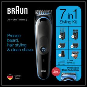 img 1 attached to Braun MGK3245 Gillette Fusion5 ProGlide, black/blue haircut set
