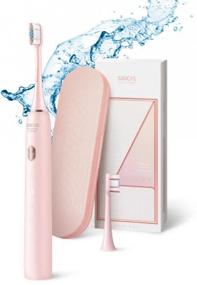 img 1 attached to Soocas X3U Electric Toothbrush Global Version, Sonic, Three Heads, 4 Cleaning Modes, Pink