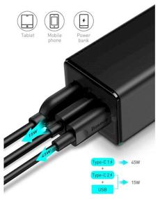 img 1 attached to Charger Baseus GaN5 Pro Fast Charger 2C U, 65W cable Type-C to Type-C PD100W, 1m, White