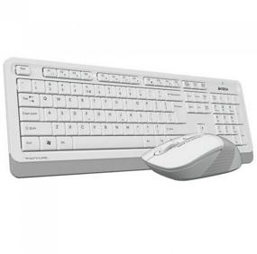 img 1 attached to Keyboard + mouse set A4Tech Fstyler FG1010, white