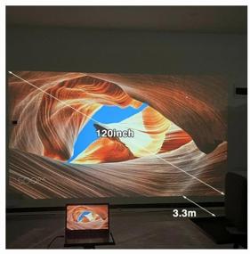 img 1 attached to 📽️ High-Resolution Android Projector: TouYinGer H6, Full HD 1920x1080, 3000:1 Contrast Ratio, 6000 lm Brightness, LCD, 2.8 kg