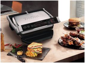img 1 attached to Smart electric grill Tefal Optigrill+ Initial GC706D34 with thickness sensor, steel/black