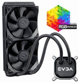 img 1 attached to 💧 Enhanced Performance Water Cooling System: EVGA CLC 240 Processor