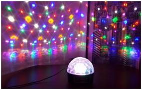 img 1 attached to 🎉 Revitalize Your New Year's Celebrations with the Ultimate Magic Ball Disco Light – Featuring Remote Control, Bluetooth, and USB Flash Drive Support