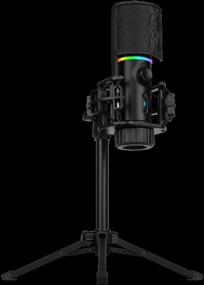 img 1 attached to Streamplify MIC TRIPOD MIC-48-RGB-TP-BK microphone
