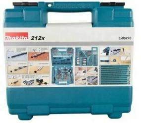 img 1 attached to Tool kit Makita E-06270, 212 pcs, blue