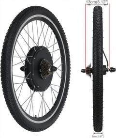 img 2 attached to Electric Bike Conversion Kit - 26" Rear Wheel, 48V 1500W Hub Motor, LCD Display, Intelligent Controller, PAS System - Transform Your Road Bike Into An E-Bike With Voilamart