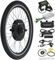 electric bike conversion kit - 26" rear wheel, 48v 1500w hub motor, lcd display, intelligent controller, pas system - transform your road bike into an e-bike with voilamart logo