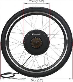 img 3 attached to Electric Bike Conversion Kit - 26" Rear Wheel, 48V 1500W Hub Motor, LCD Display, Intelligent Controller, PAS System - Transform Your Road Bike Into An E-Bike With Voilamart