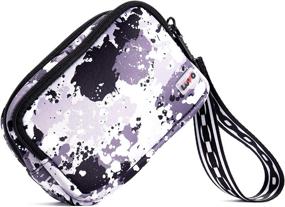 img 4 attached to LuVo Neoprene Wristlet Smartphone Paisley Women's Handbags & Wallets ~ Wristlets