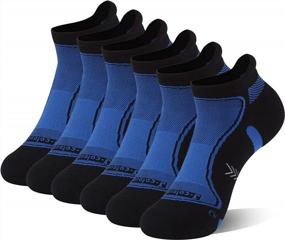 img 4 attached to Copper Infused Running Socks - Moisture Wicking & Anti-Odor Unisex Ankle Crew Cushion Socks For Trekking & Hiking By Hissox