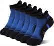 copper infused running socks - moisture wicking & anti-odor unisex ankle crew cushion socks for trekking & hiking by hissox logo