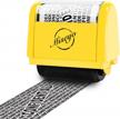 yellow miseyo wide roller stamp for identity theft protection, 1.5 inch - ideal for safeguarding your privacy logo