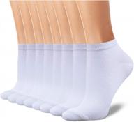 charmking 8 pairs ankle socks for women non slip cotton socks no show socks classic low cut casual socks logo