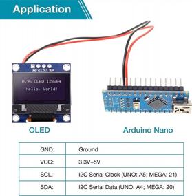 img 1 attached to 🔵 Дисплей OLED I2C Frienda 0.96 дюйма 12864 для Raspberry Pi - синий свет