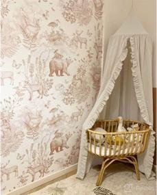 img 3 attached to 👶 MOMAID Baby Bed Canopy: Frilly Crib Reading Nook Game Tent for Kids, Hanging Net Nursery Decor - Shop Now!