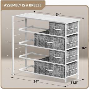img 2 attached to Sorbus Dresser Drawers Furniture Organization Storage & Organization via Racks, Shelves & Drawers
