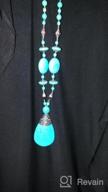 img 1 attached to Boho Vintage Turquoise Beaded Necklace With Ethnic Alloy Pendant For Women'S Jewelry Collection review by Joy Vogelzang
