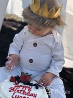 img 1 attached to Adorable And Playful Baby Romper With Wild Thing Tail And Crown Design For Boys And Girls review by Sergio Guardado