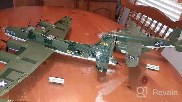 img 1 attached to Authentic Replica Of The WWII Iconic B-17F Flying Fortress Memphis Belle Plane From COBI Historical Collection review by Tommy Clement