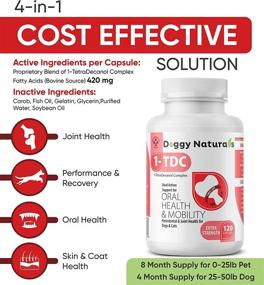 img 3 attached to 1TDC Dual Action SoftGels for Dogs & Cats - Natural Support for Periodontal & Joint Health. 4-in-1 Wellness Formula Promotes Oral, Hip & Joint Health, Muscle & Stamina Recovery, and Skin & Coat Health.