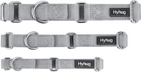 img 1 attached to Heavy Duty Nylon Anti-Escape Martingale Collar For Large Dogs - Professional Training, Daily Use Walking (Large, Sleet Gray)