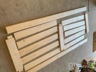 img 1 attached to DIY Sliding Barn Wood Door Kit - Pre-Drilled And Ready To Assemble - Natural Solid Spruce Wood - Interior Single Door - Fit 4FT Rail review by Patrick Hilzer