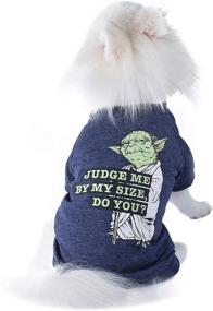 img 2 attached to Pet Tee: 'Judge Me by My Size, Do You?' - Star Wars-inspired Dog Shirt | Small Size, Soft, Cute, & Comfortable Clothing/Apparel for Dogs