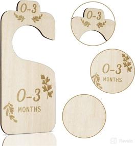 img 2 attached to 👶 Organize Your Baby's Wardrobe with 8 Double-Sided Closet Dividers from Newborn to 24 Months - Adorable Style-05 Nursery Decor to Keep Baby's Closet Neat and Tidy