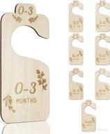 👶 organize your baby's wardrobe with 8 double-sided closet dividers from newborn to 24 months - adorable style-05 nursery decor to keep baby's closet neat and tidy logo