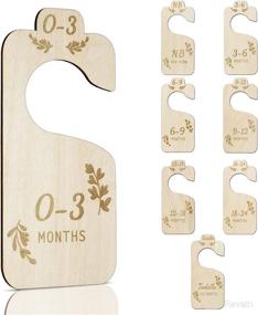 img 4 attached to 👶 Organize Your Baby's Wardrobe with 8 Double-Sided Closet Dividers from Newborn to 24 Months - Adorable Style-05 Nursery Decor to Keep Baby's Closet Neat and Tidy