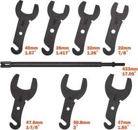 img 3 attached to 🔧 PIILOO Pneumatic Fan Clutch Wrench Set | 43300 Fan Clutch Removal Tool Kit | Compatible with Ford, GM, Jeep, Chrysler
