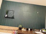 img 1 attached to STENCILIT® Herringbone Simple Wall Stencil For Painting XL 22X40 In Large Stencil For A Modern Wall Decor Herringbone Wall Stencil For Painting Large Pattern review by Brian West