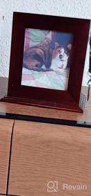 img 7 attached to Мемориальная урна для домашних животных с фоторамкой и коробкой на память - идеально подходит для кошек и собак - массивная деревянная урна для кремации с акриловым стеклом для фотозащиты для любителей домашних животных - принадлежности для похоронных гробов