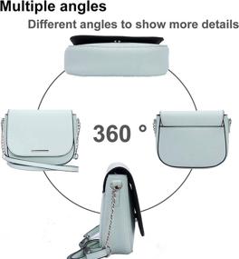 img 1 attached to QUEENSHOW Classic Crossbody Shoulder Handbags Women's Handbags & Wallets at Shoulder Bags