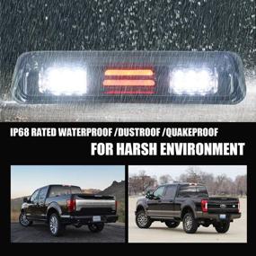 img 3 attached to 🔆 High Mount LED 3D Bar Brake Light Cargo Lamp: Compatible with 2004-2008 Ford F-150, 2007-2010 Ford Explorer Sport Trac, 2006-2008 Lincoln Mark LT (Chrome Housing Clear Lens)