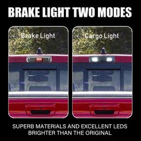 img 1 attached to 🔆 High Mount LED 3D Bar Brake Light Cargo Lamp: Compatible with 2004-2008 Ford F-150, 2007-2010 Ford Explorer Sport Trac, 2006-2008 Lincoln Mark LT (Chrome Housing Clear Lens)