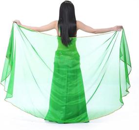 img 4 attached to Light Weight Semicircle Chiffon Shawls Women's Accessories at Scarves & Wraps