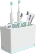 bpa-free plastic toothbrush caddy: luvan electric toothbrush holder for bathroom shower storage stand logo