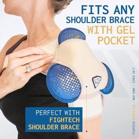img 3 attached to Relieve Pain And Inflammation With FIGHTECH'S Large Hot And Cold Gel Ice Pack For Shoulder, Knee, Back And More